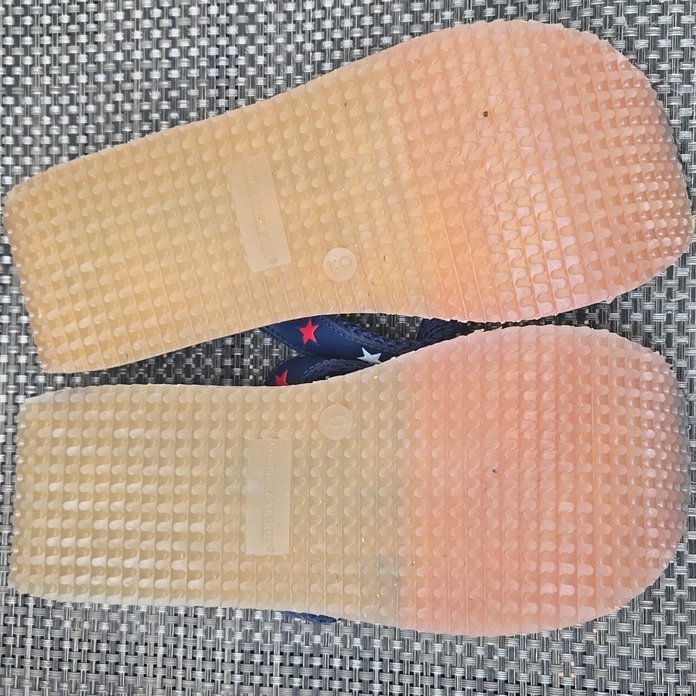 Vintage Y2K Lower East Side Sandals -America colors Sz 9 - Picture 5 of 8